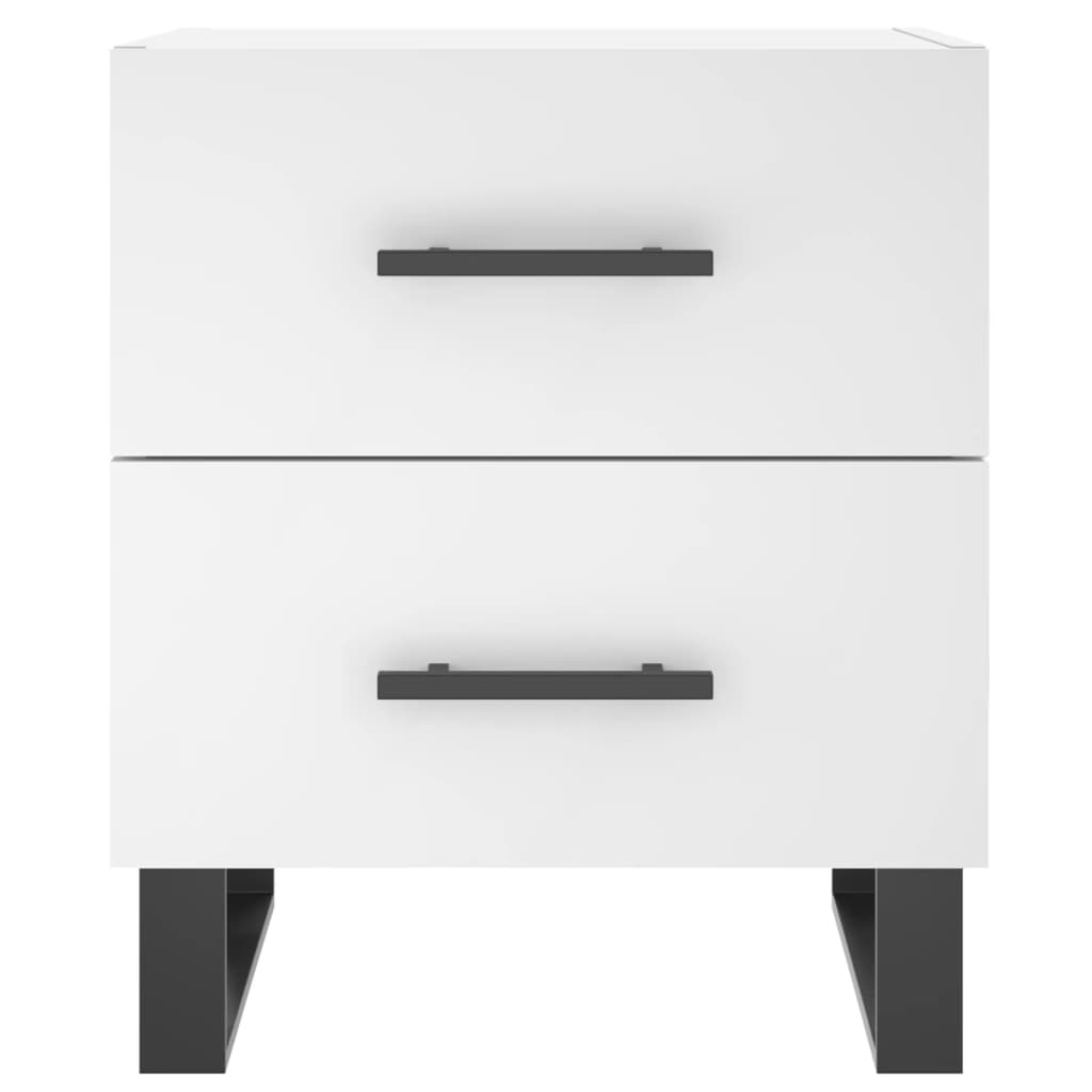 Nachtkastjes 40X35X47,5 Cm Bewerkt Hout 2 Wit