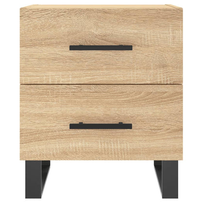 Nachtkastje 40X35X47,5 Cm Bewerkt Hout Kleurig 1 Sonoma eiken