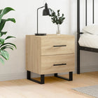 Nachtkastje 40x35x47,5 cm bewerkt hout sonoma eiken
