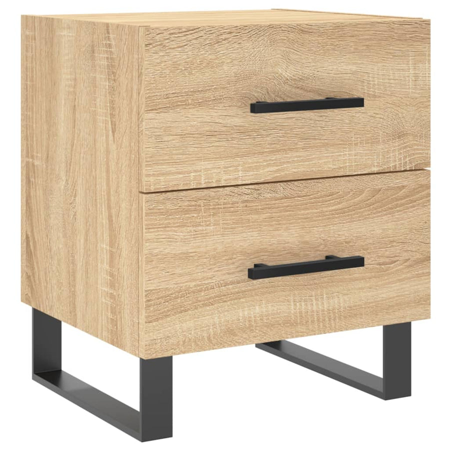 Nachtkastjes 40X35X47,5 Cm Bewerkt Hout Kleur 2 Sonoma eiken