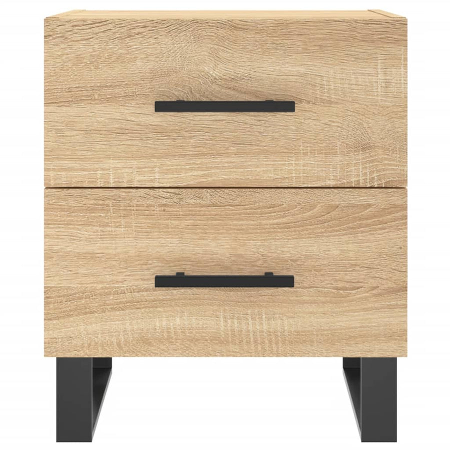 Nachtkastjes 40X35X47,5 Cm Bewerkt Hout Kleur 2 Sonoma eiken