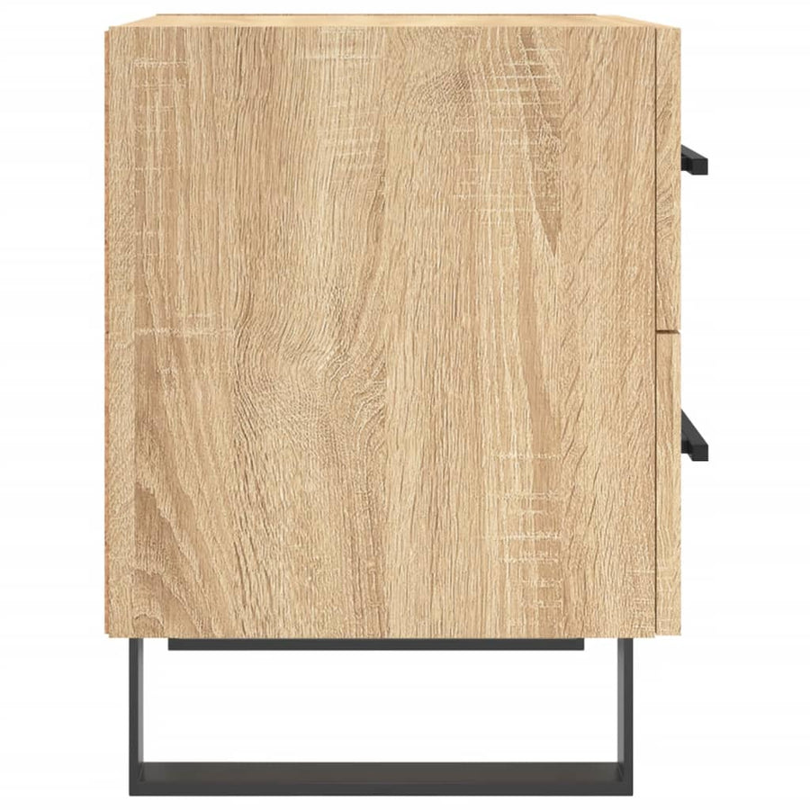 Nachtkastjes 40X35X47,5 Cm Bewerkt Hout Kleur 2 Sonoma eiken