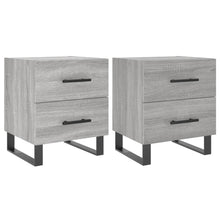 Nachtkastjes 2 St 40X35X47,5 Cm Bewerkt Hout Grijs Sonoma Eiken