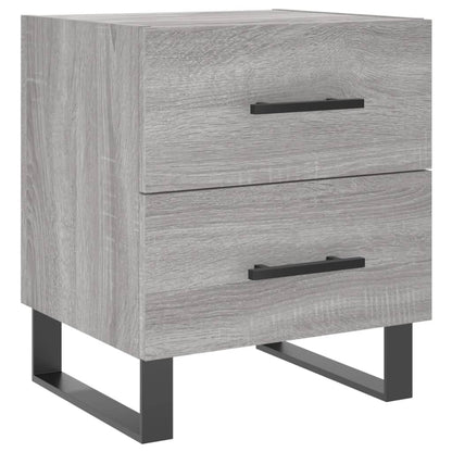Nachtkastjes 2 St 40X35X47,5 Cm Bewerkt Hout Grijs Sonoma Eiken