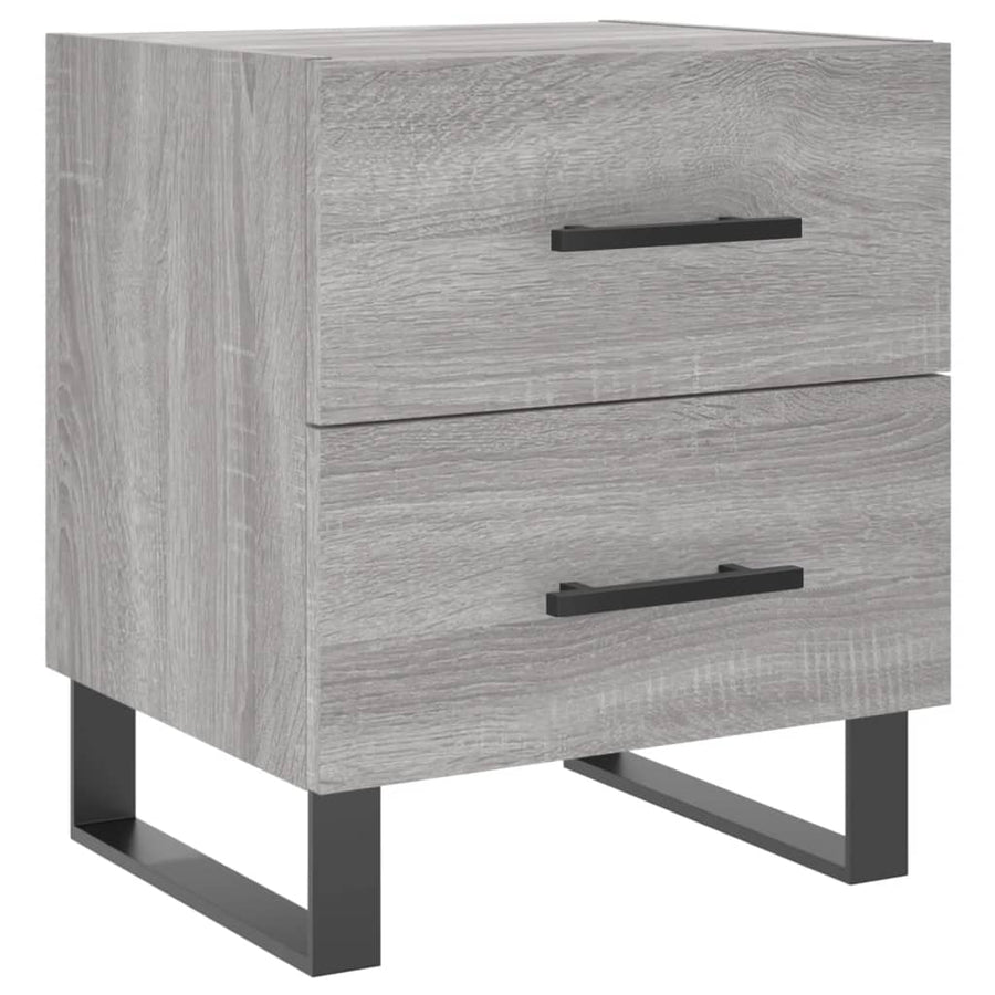 Nachtkastjes 2 St 40X35X47,5 Cm Bewerkt Hout Grijs Sonoma Eiken