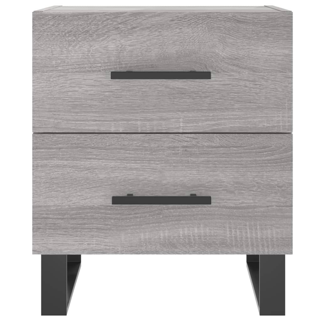 Nachtkastjes 2 St 40X35X47,5 Cm Bewerkt Hout Grijs Sonoma Eiken