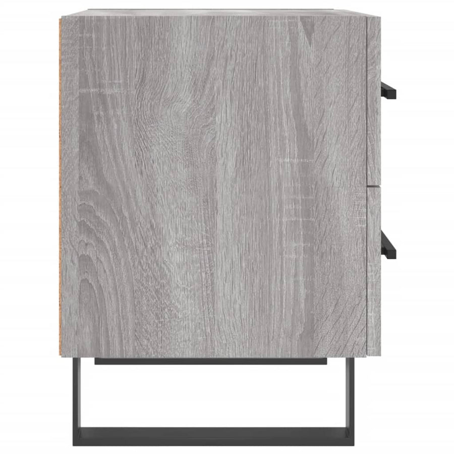 Nachtkastjes 2 St 40X35X47,5 Cm Bewerkt Hout Grijs Sonoma Eiken