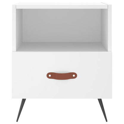 Nachtkastjes 40X35X47,5 Cm Bewerkt Hout 2 Wit