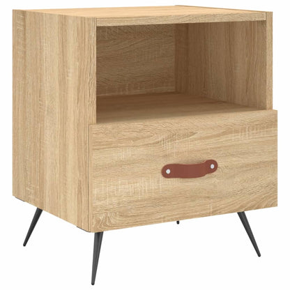 Nachtkastjes 40X35X47,5 Cm Bewerkt Hout Kleur 2 Sonoma eiken