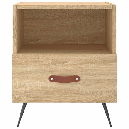 Nachtkastjes 40X35X47,5 Cm Bewerkt Hout Kleur 2 Sonoma eiken