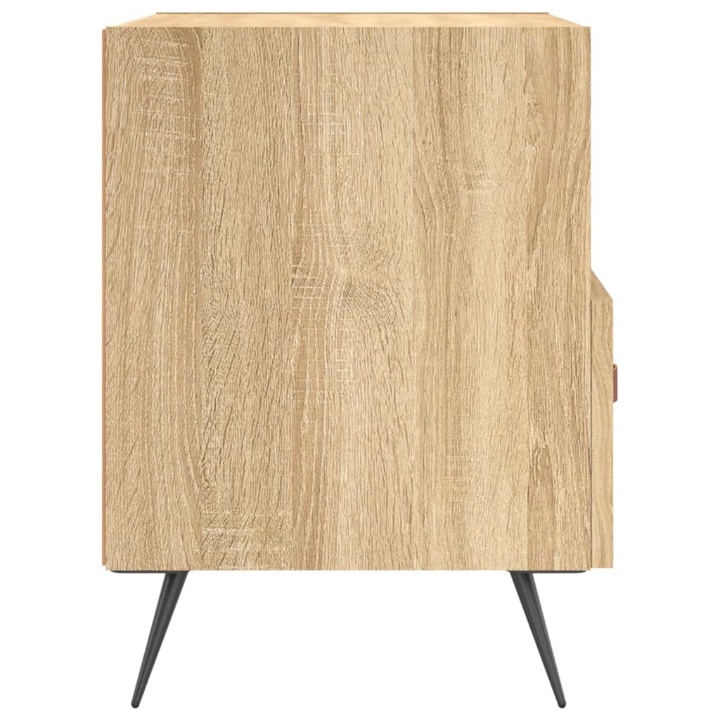 Nachtkastjes 40X35X47,5 Cm Bewerkt Hout Kleur 2 Sonoma eiken