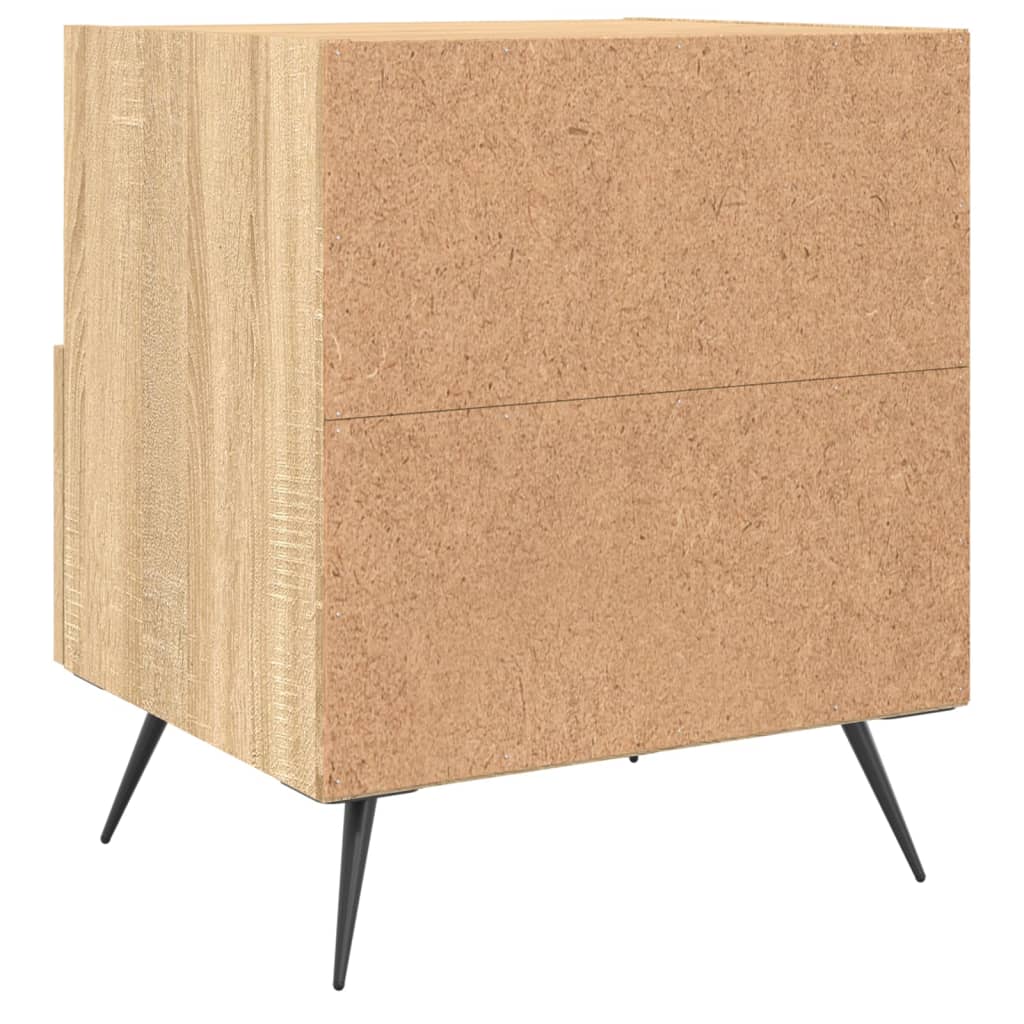 Nachtkastjes 40X35X47,5 Cm Bewerkt Hout Kleur 2 Sonoma eiken