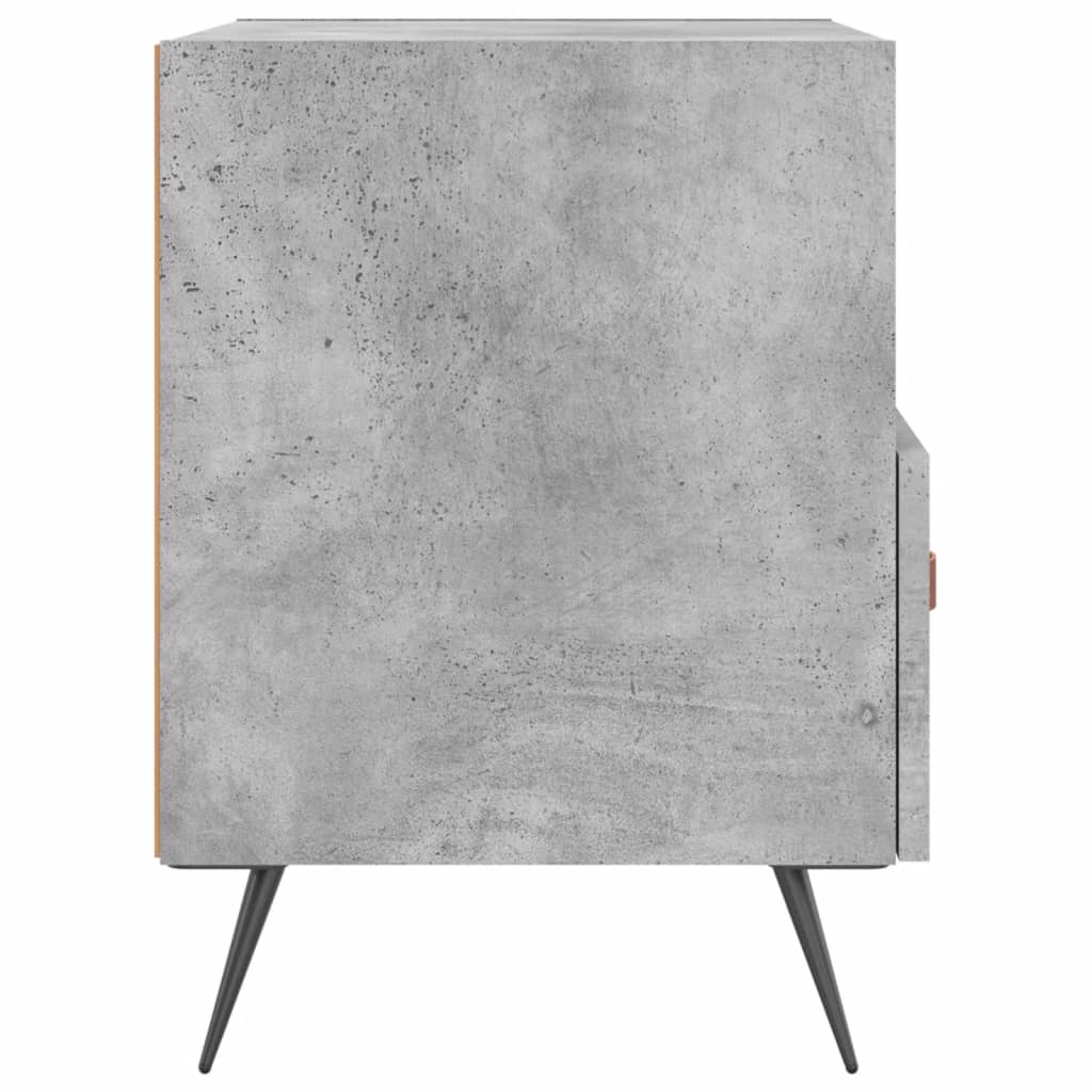Nachtkastjes 40X35X47,5 Cm Bewerkt Hout 2 Betongrijs