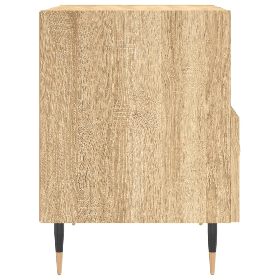 Nachtkastjes 40X35X47,5 Cm Bewerkt Hout Kleur 2 Sonoma eiken