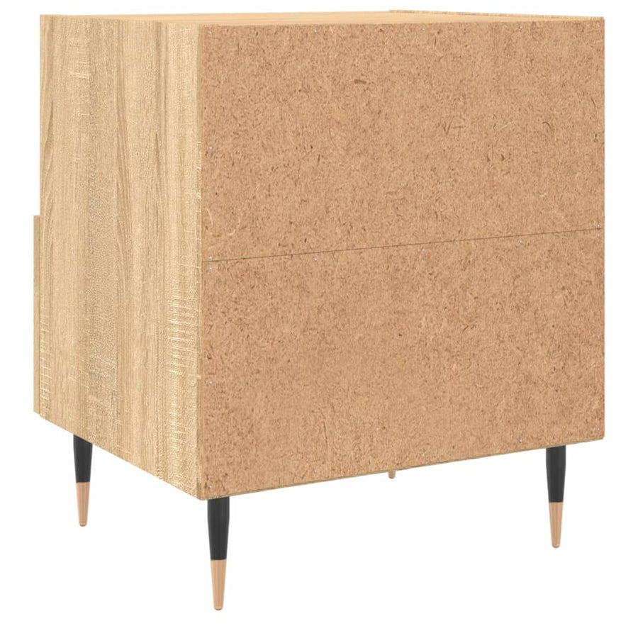 Nachtkastjes 40X35X47,5 Cm Bewerkt Hout Kleur 2 Sonoma eiken
