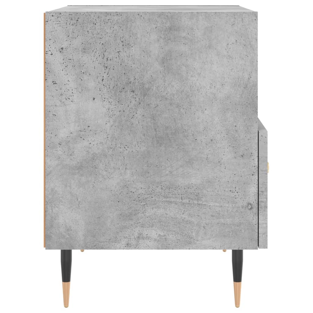 Nachtkastjes 40X35X47,5 Cm Bewerkt Hout 2 Betongrijs