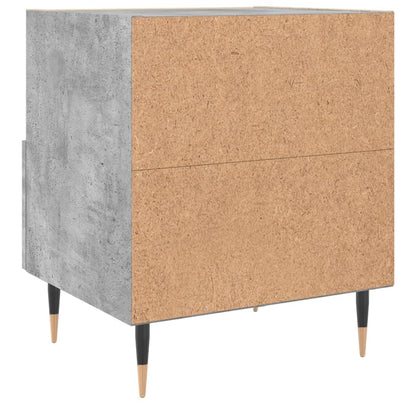 Nachtkastjes 40X35X47,5 Cm Bewerkt Hout 2 Betongrijs