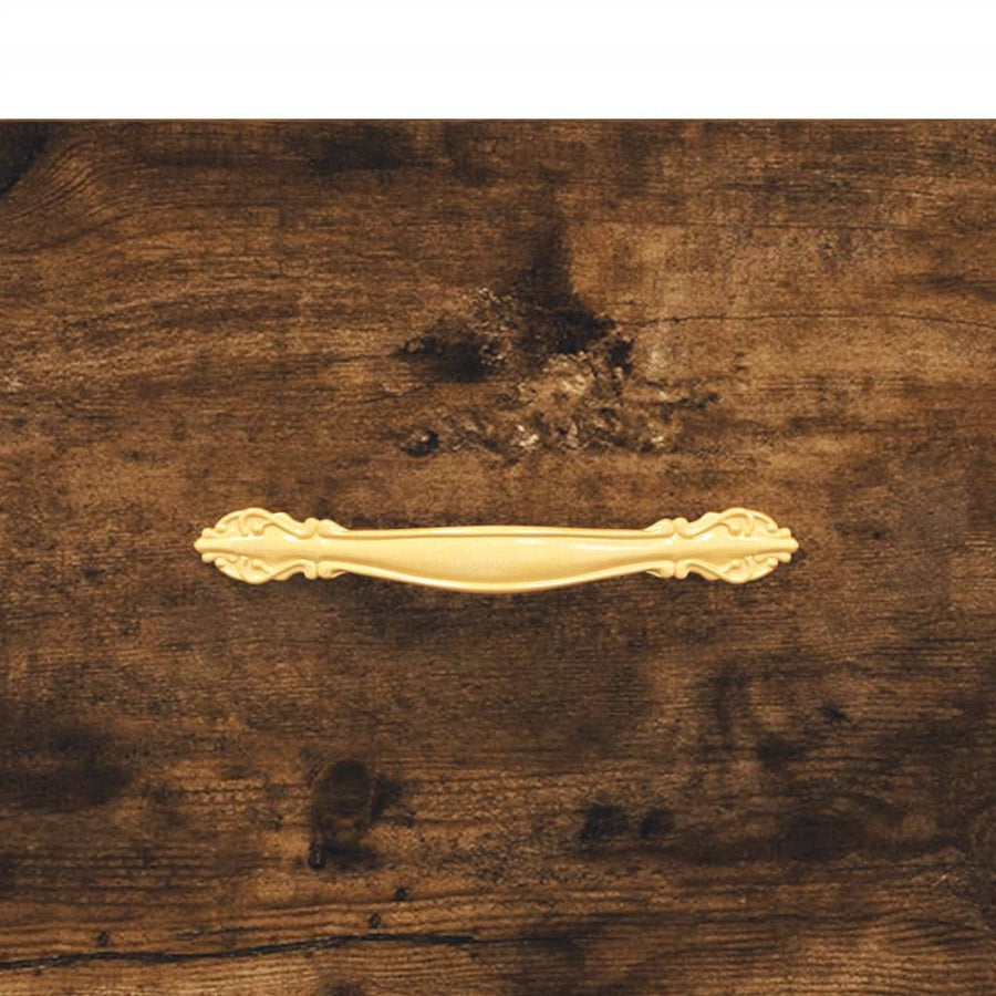 Nachtkastje 40X35X47,5 Cm Bewerkt Hout Kleurig 1 Gerookt eiken