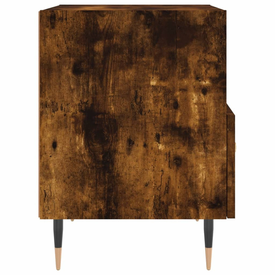 Nachtkastjes 2 st 40x35x47,5 cm bewerkt hout gerookt eikenkleur 2 Gerookt eiken