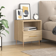Nachtkastje 40x35x47,5 cm bewerkt hout sonoma eiken