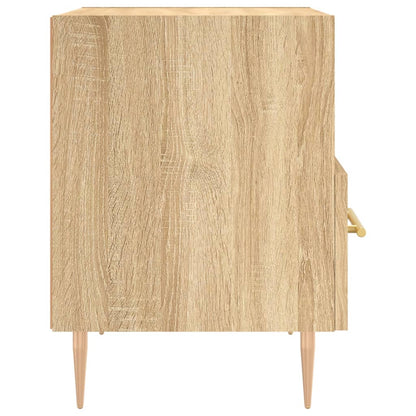 Nachtkastjes 2 st 40x35x47,5 cm bewerkt hout sonoma eikenkleur