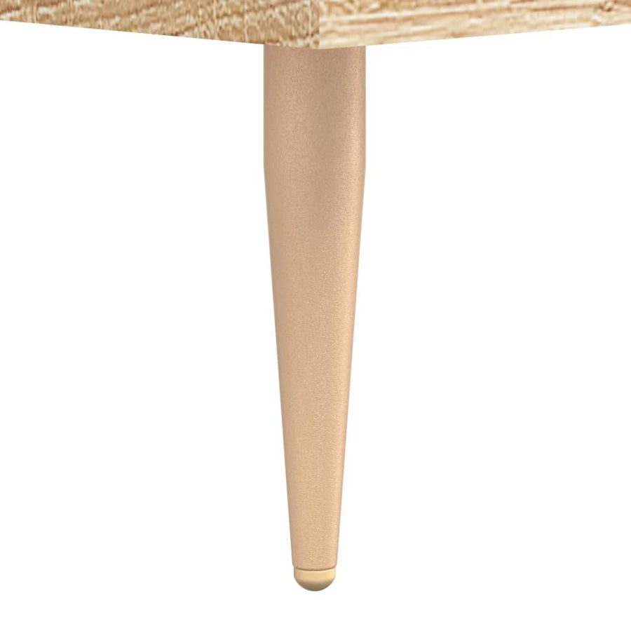 Nachtkastjes 2 st 40x35x47,5 cm bewerkt hout sonoma eikenkleur