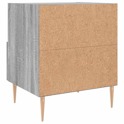 Nachtkastjes 2 st 40x35x47,5 cm bewerkt hout grijs sonoma eiken