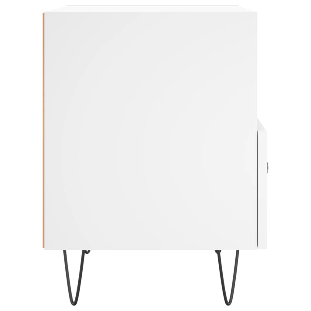 Nachtkastjes 40X35X47,5 Cm Bewerkt Hout 2 Wit