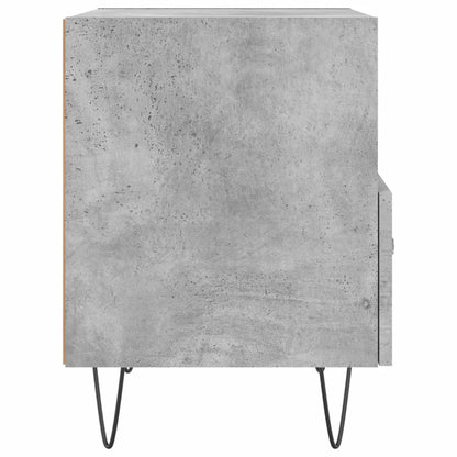 Nachtkastjes 40X35X47,5 Cm Bewerkt Hout 2 Betongrijs
