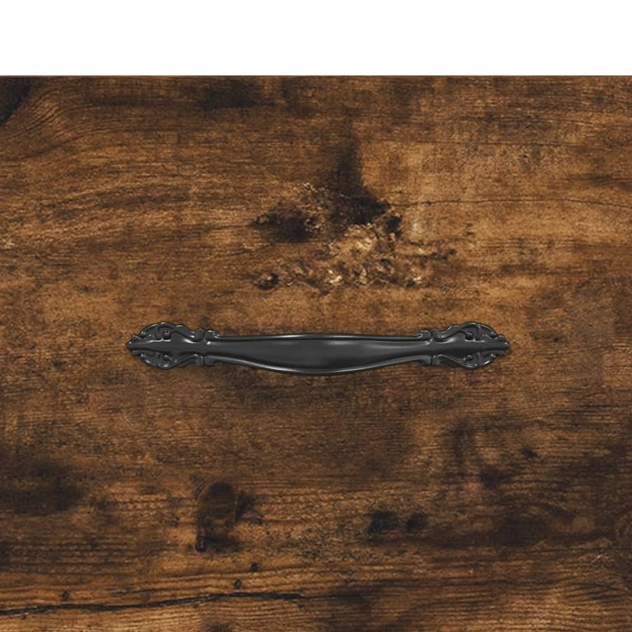 Nachtkastje 40X35X47,5 Cm Bewerkt Hout Kleurig 1 Gerookt eiken