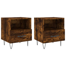 Nachtkastjes 40X35X47,5 Cm Bewerkt Hout Kleur 2 Gerookt eiken