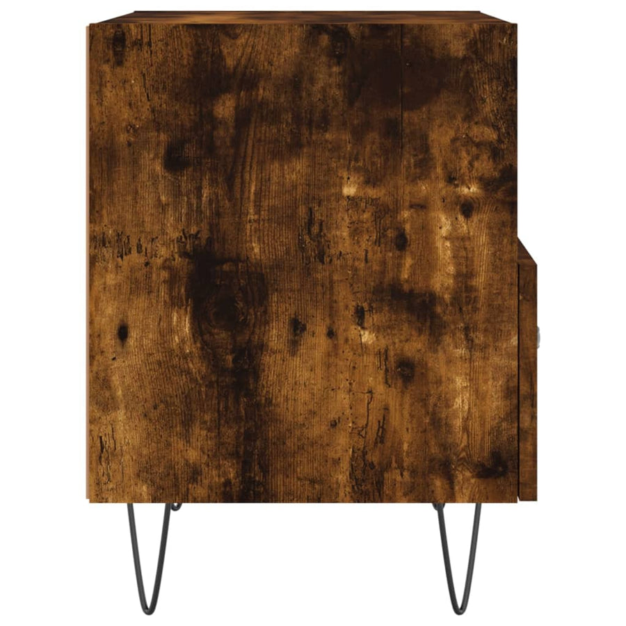 Nachtkastjes 40X35X47,5 Cm Bewerkt Hout Kleur 2 Gerookt eiken