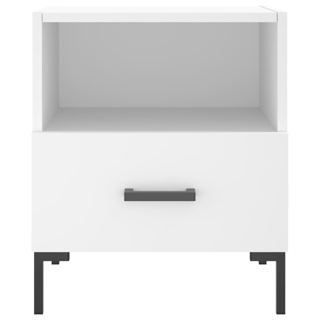 Nachtkastjes 40X35X47,5 Cm Bewerkt Hout 2 Wit