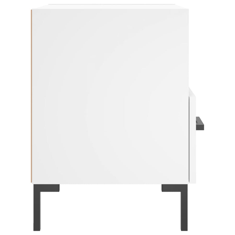 Nachtkastjes 40X35X47,5 Cm Bewerkt Hout 2 Wit