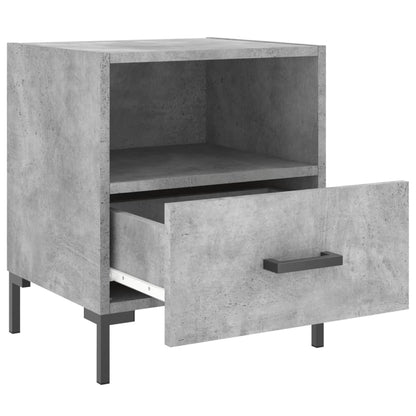 Nachtkastjes 40X35X47,5 Cm Bewerkt Hout 2 Betongrijs