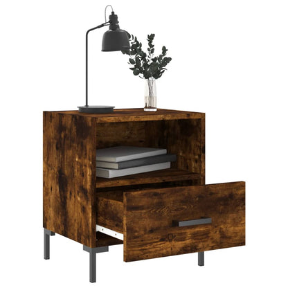 Nachtkastjes 40X35X47,5 Cm Bewerkt Hout Kleur 2 Gerookt eiken
