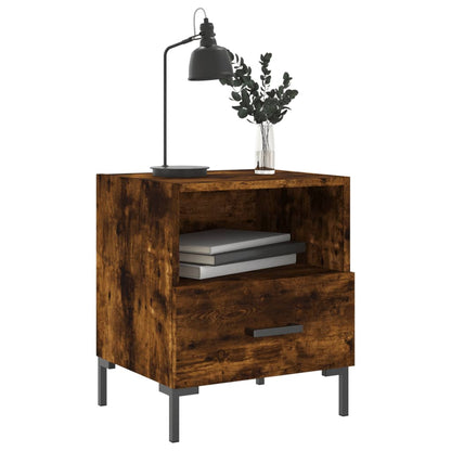 Nachtkastjes 40X35X47,5 Cm Bewerkt Hout Kleur 2 Gerookt eiken