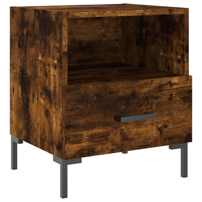 Nachtkastjes 40X35X47,5 Cm Bewerkt Hout Kleur 2 Gerookt eiken