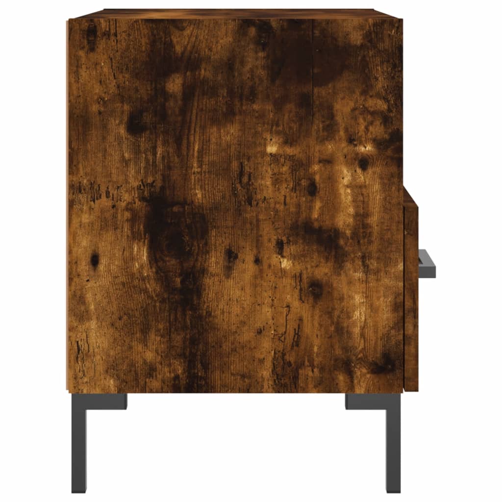 Nachtkastjes 40X35X47,5 Cm Bewerkt Hout Kleur 2 Gerookt eiken