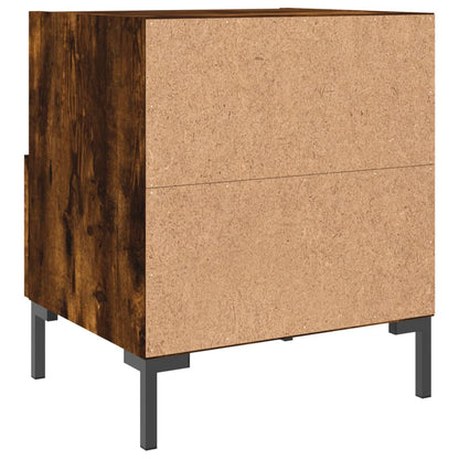 Nachtkastjes 40X35X47,5 Cm Bewerkt Hout Kleur 2 Gerookt eiken