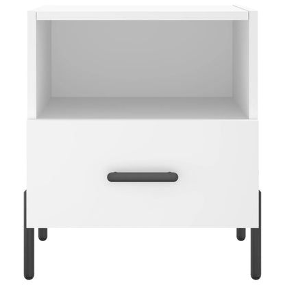 Nachtkastjes 40X35X47,5 Cm Bewerkt Hout 2 Wit