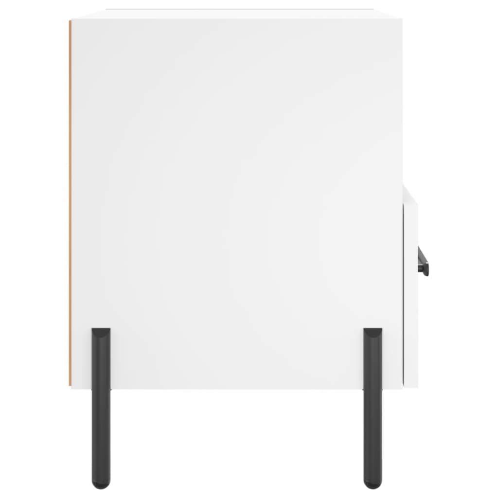 Nachtkastjes 40X35X47,5 Cm Bewerkt Hout 2 Wit