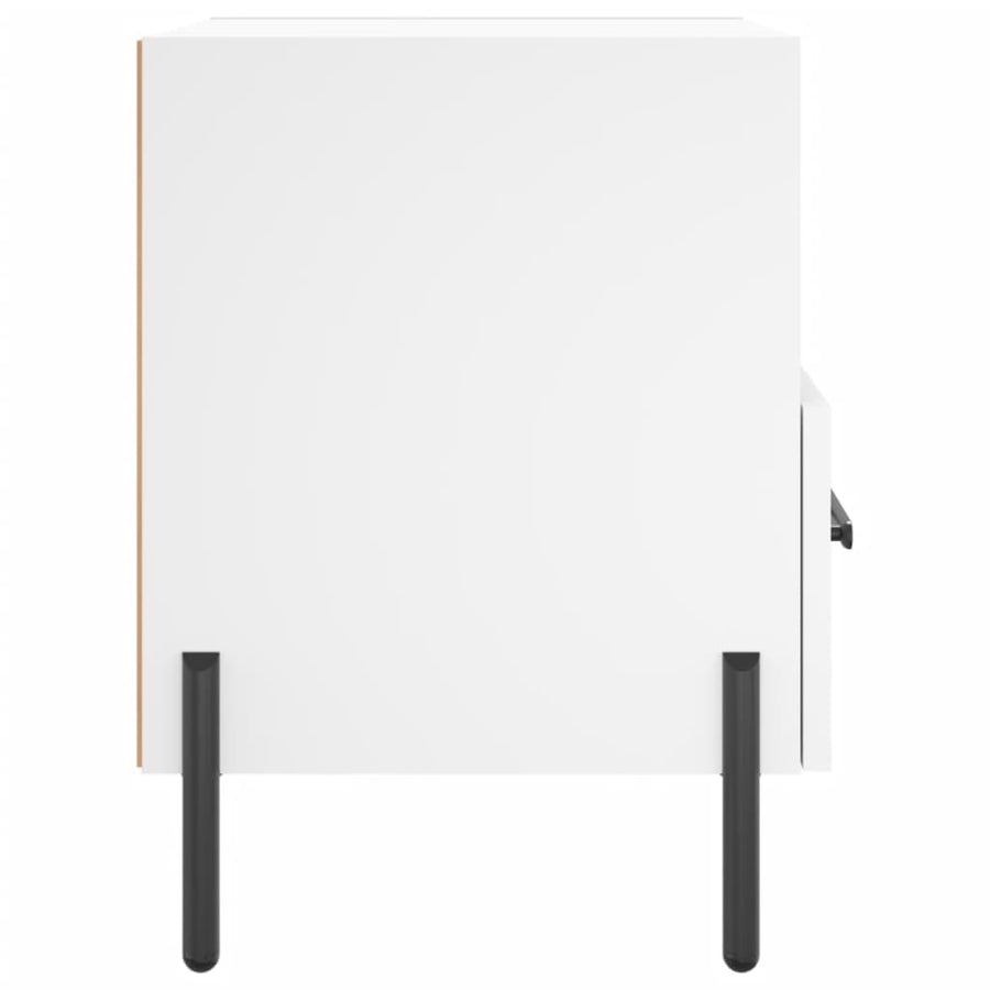 Nachtkastjes 40X35X47,5 Cm Bewerkt Hout 2 Wit