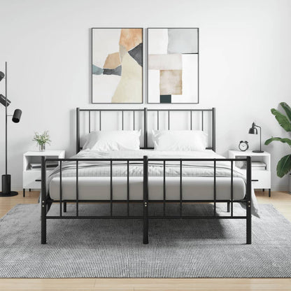 Nachtkastjes 40X35X47,5 Cm Bewerkt Hout 2 Wit