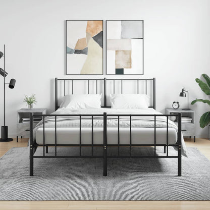 Nachtkastjes 40X35X47,5 Cm Bewerkt Hout 2 Betongrijs
