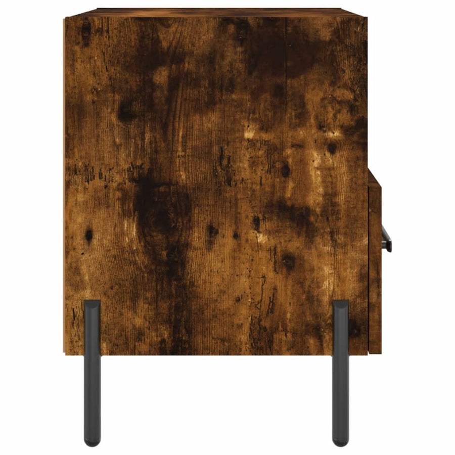 Nachtkastjes 40X35X47,5 Cm Bewerkt Hout Kleur 2 Gerookt eiken