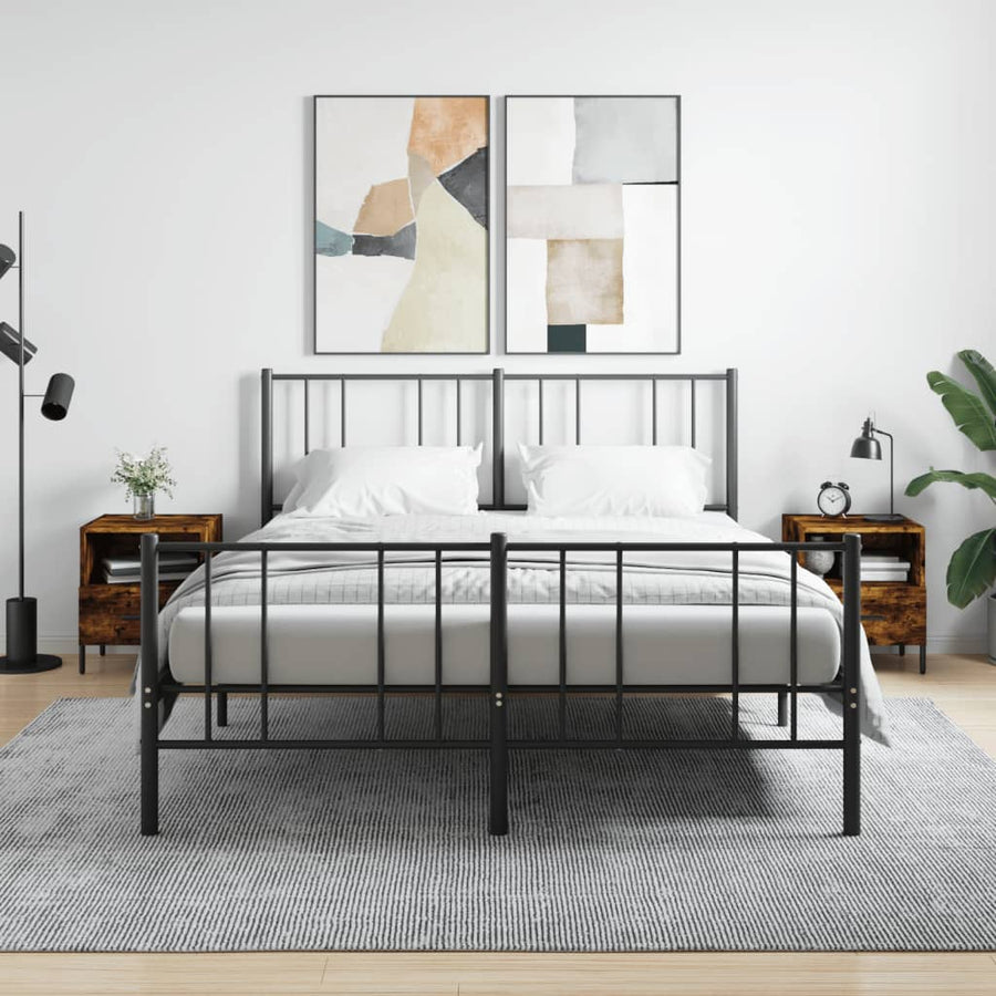 Nachtkastjes 40X35X47,5 Cm Bewerkt Hout Kleur 2 Gerookt eiken