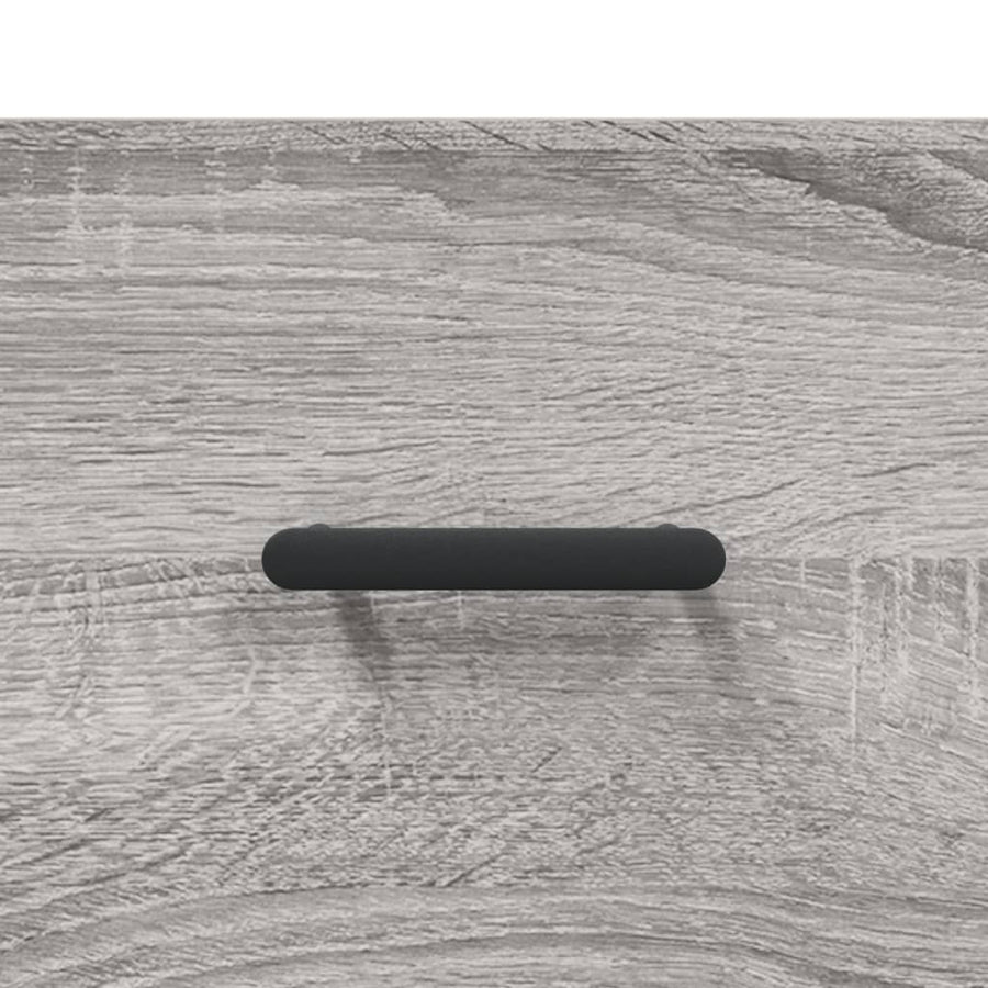 Nachtkastjes 40X35X47,5 Cm Bewerkt Hout Eiken 2 Grijs sonoma