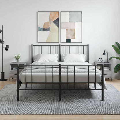 Nachtkastjes 40X35X47,5 Cm Bewerkt Hout Eiken 2 Grijs sonoma