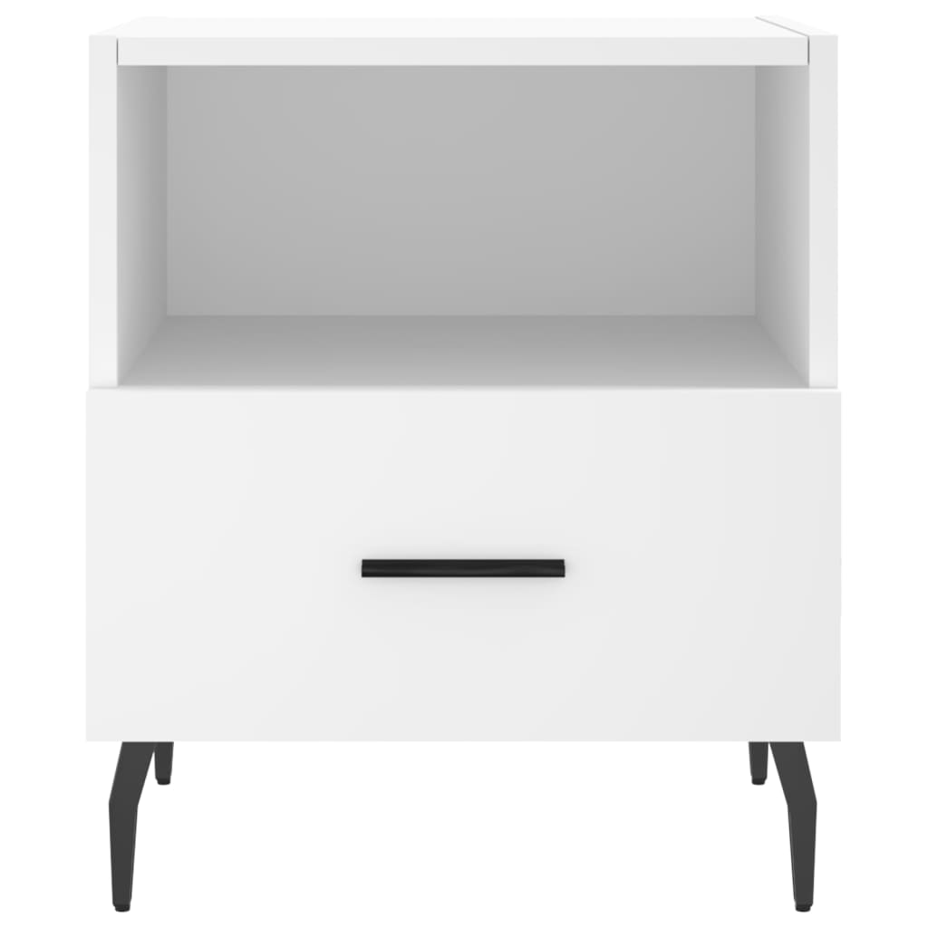 Nachtkastjes 40X35X47,5 Cm Bewerkt Hout 2 Wit